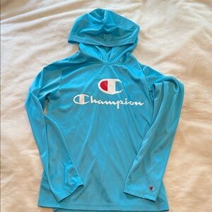 Champion Aqua Long Sleeve Hoodie